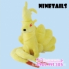 GẤU BÔNG POKEMON CÁO 9 ĐUÔI HỆ LỬA NINETALES KYUKON ALOLA FORM MÀU VÀNG 25CM