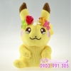 GẤU BÔNG POKEMON CHUỘT ĐIỆN PIKACHU CON GÁI ĐUÔI SẤM SÉT 20CM